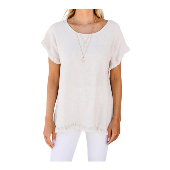 Umgee Linen Blend Top Size M - Picture 1 of 10